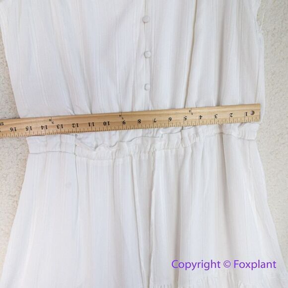 New! White House Black Market Drawstring Mini Dress off white, size M - Picture 11 of 16